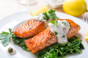 Salmon Grilled - protein-rich diabetic meal