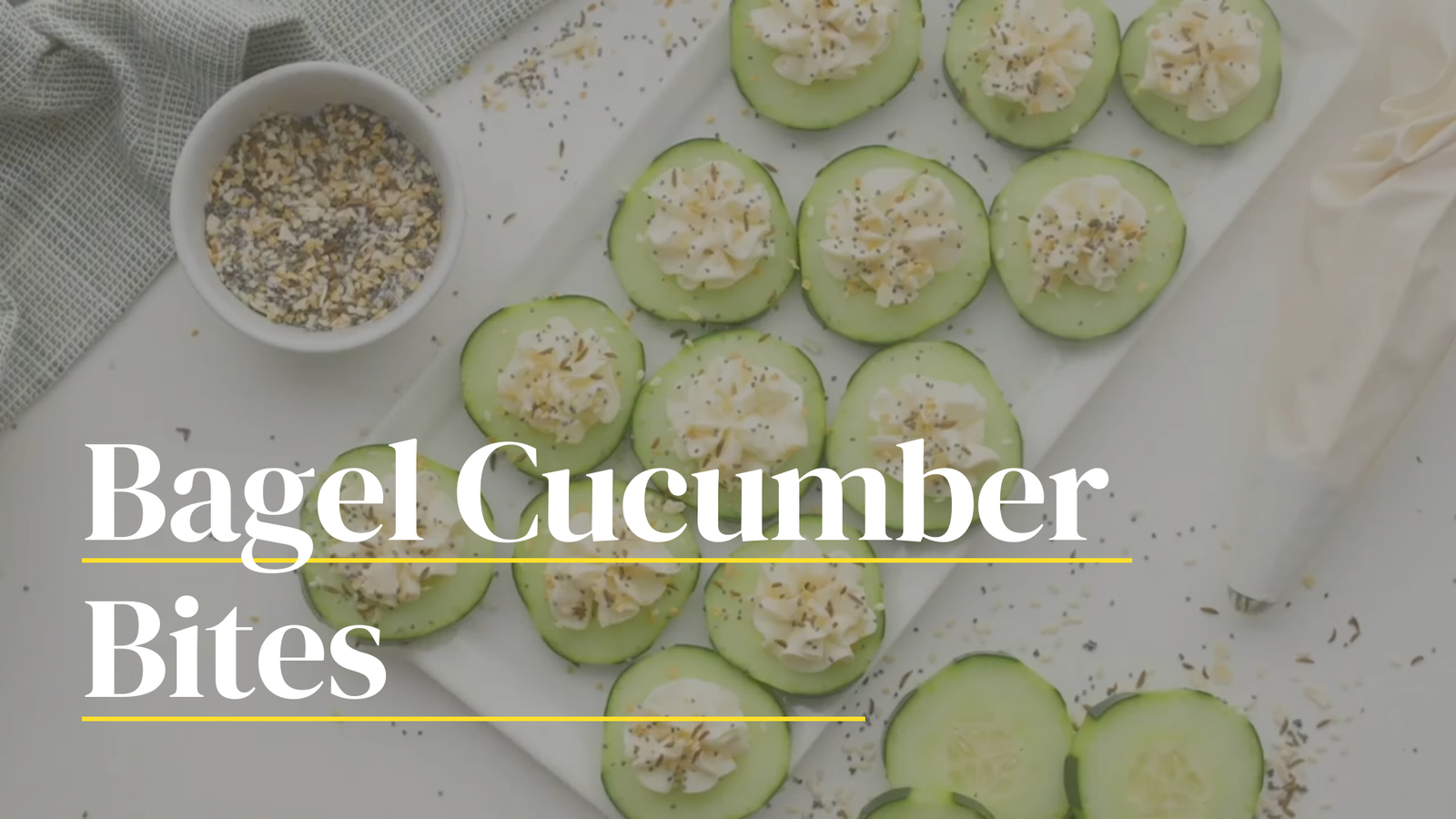 Everything Bagel Cucumber Bites